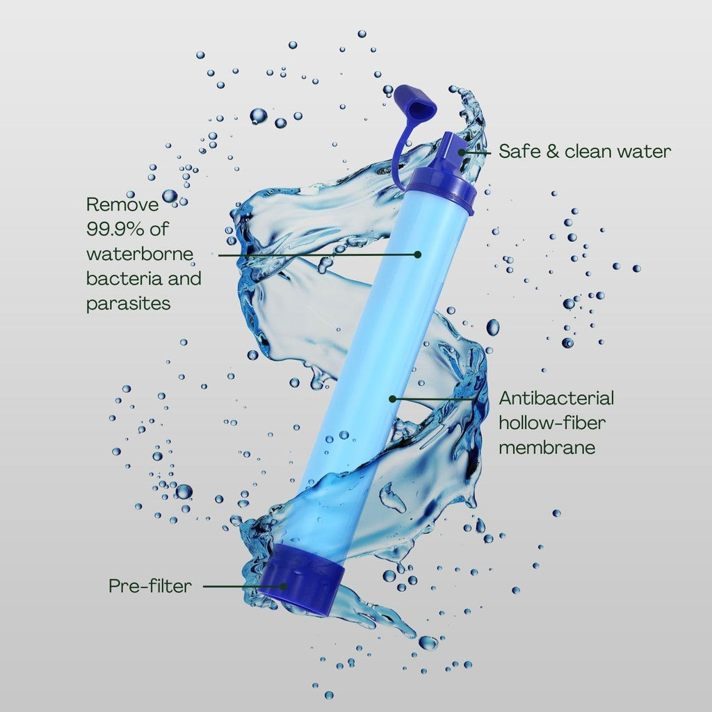 Ultralight and Durable Water Filter Straw