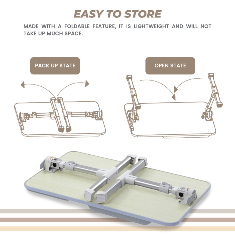 Adjustable Multiple Use Foldable Laptop Table