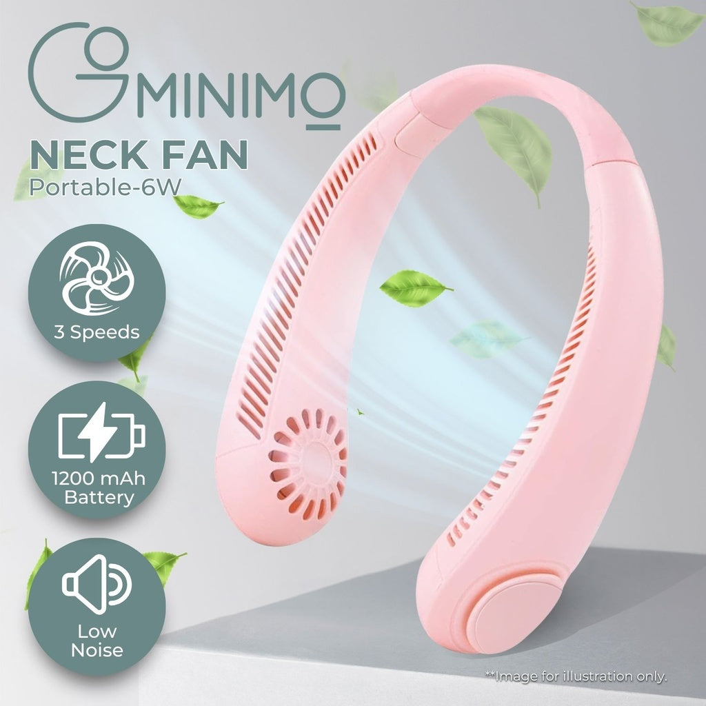 Rechargeable Neck Fan (Pink)