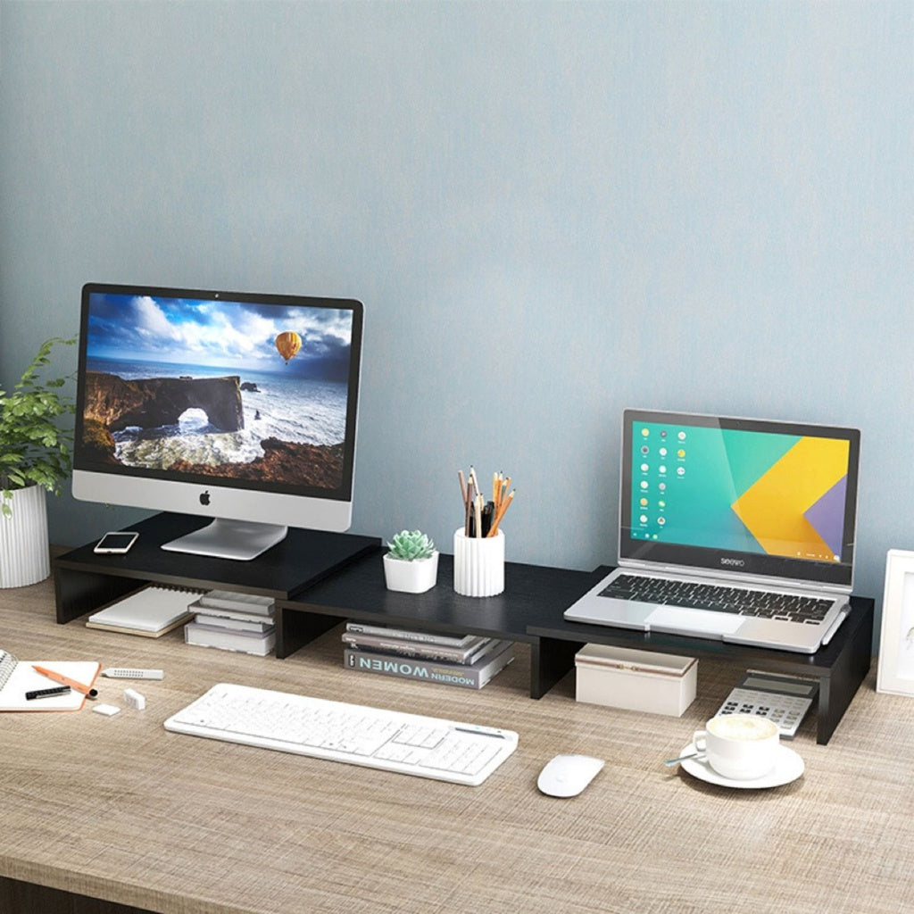 Angle Adjustable 3 Shelf Monitor Stand