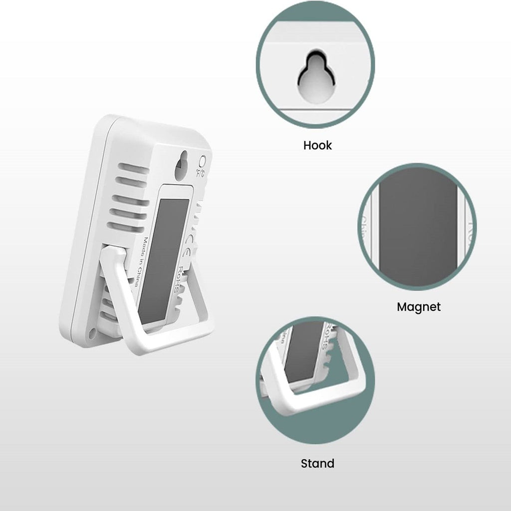 Thermo Hygrometer No Backlight White