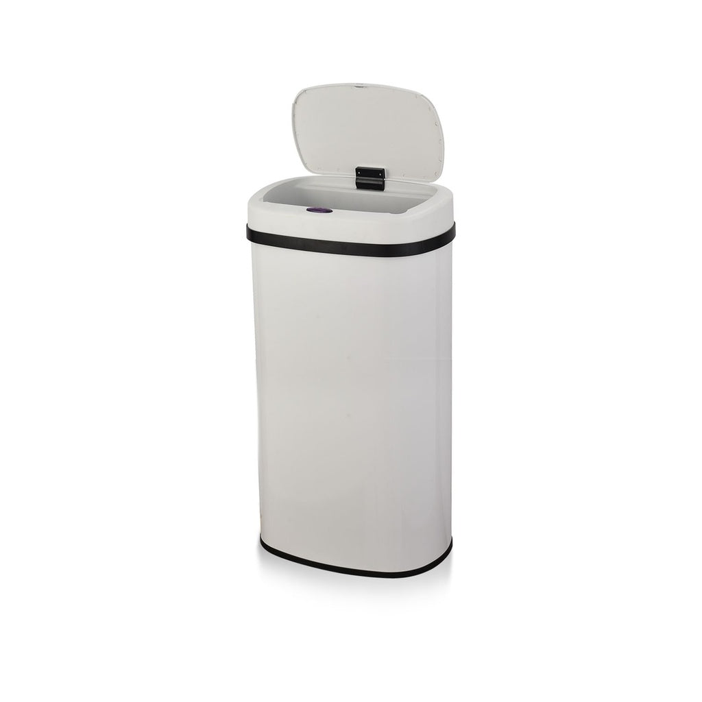 White Oval Sensor Bin 70L