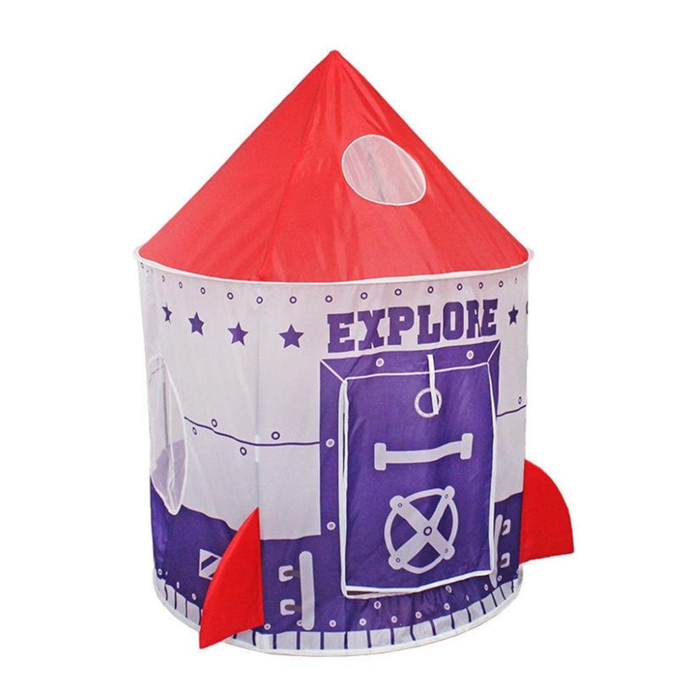 Kids Spaceship Tent (Purple and Red)