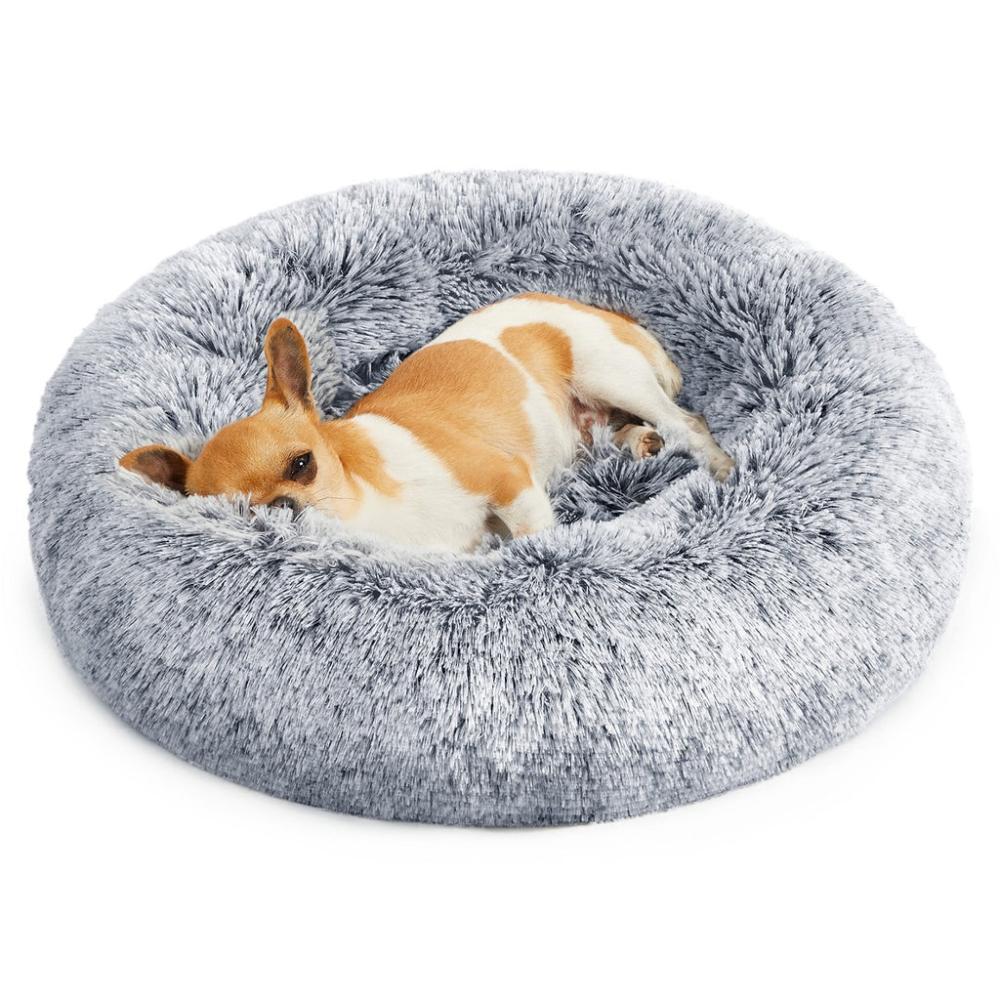 Dog Bed with Removable Washable Cover Grey - 50cms