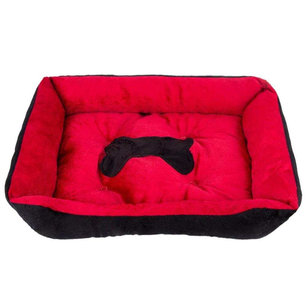 High-Quality Pet Bed Bone (Small - Red)