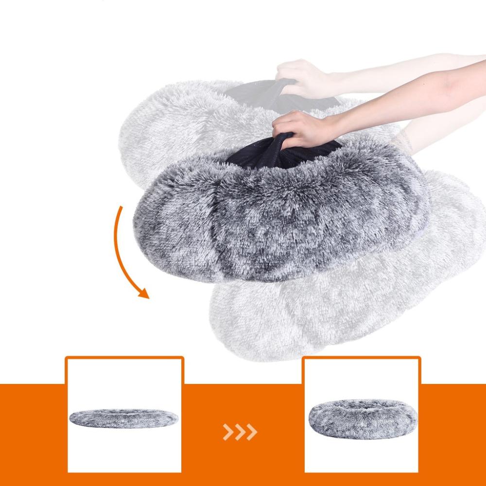 Dog Bed with Removable Washable Cover Grey - 50cms