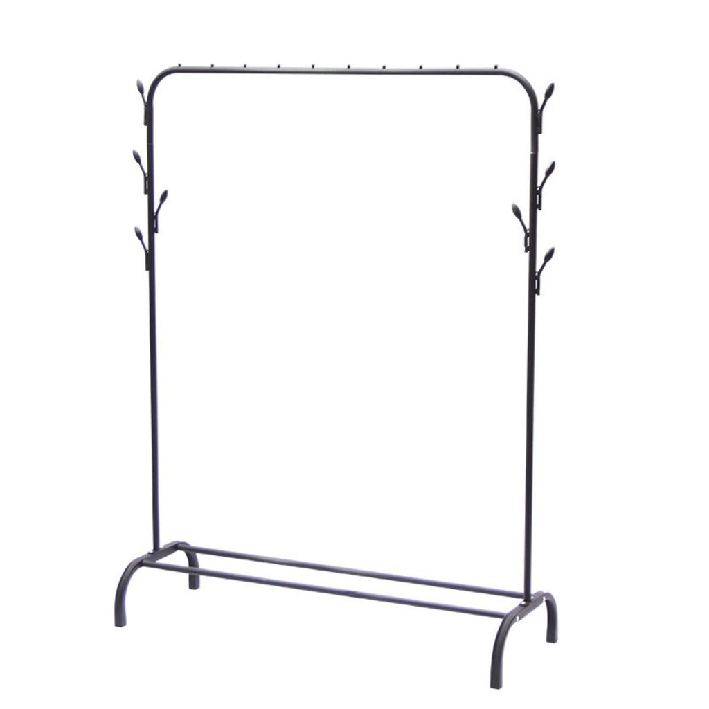 Clothing Rack with Bottom Shelf (Black)