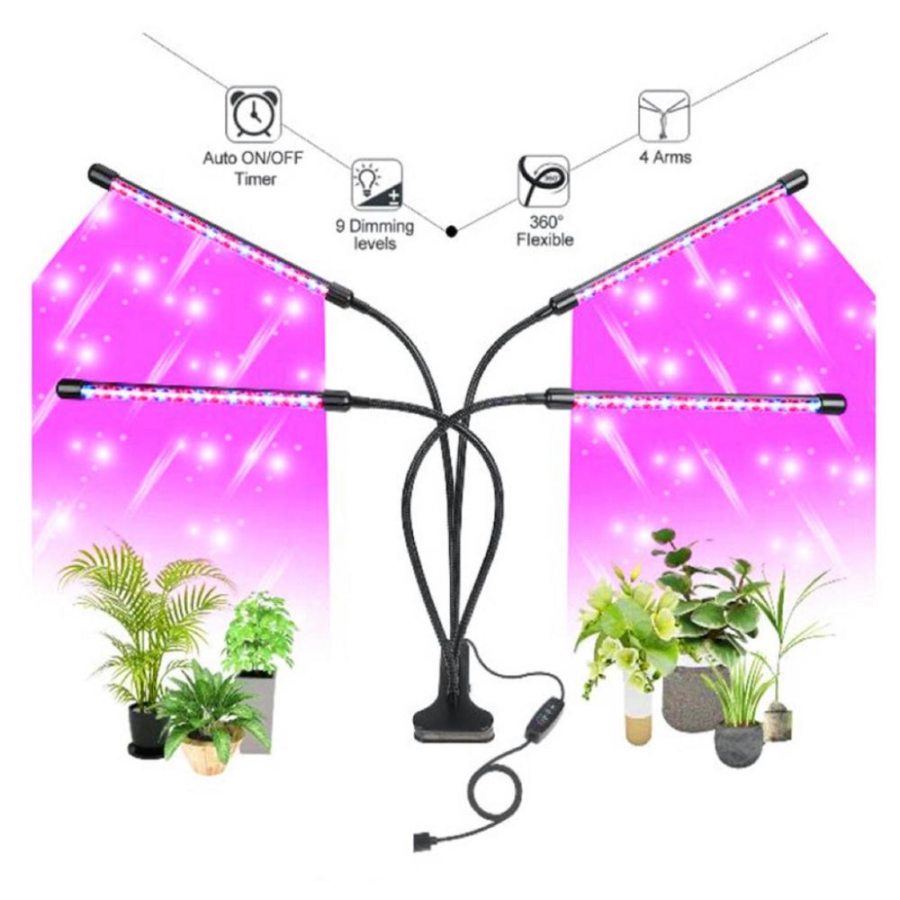 Plant Grow Light 4 Head Grow Lamp