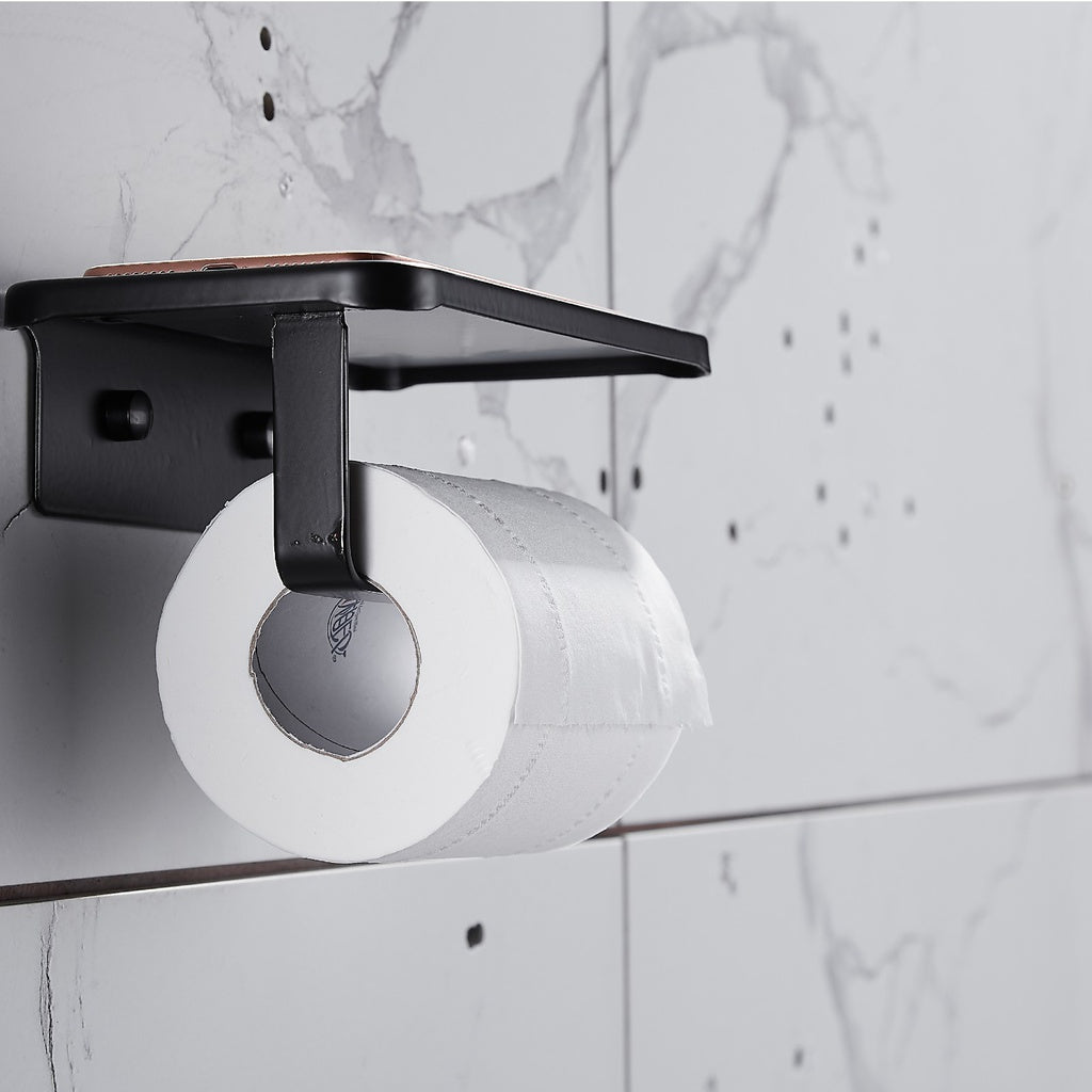 Toilet Roll Holder - Black