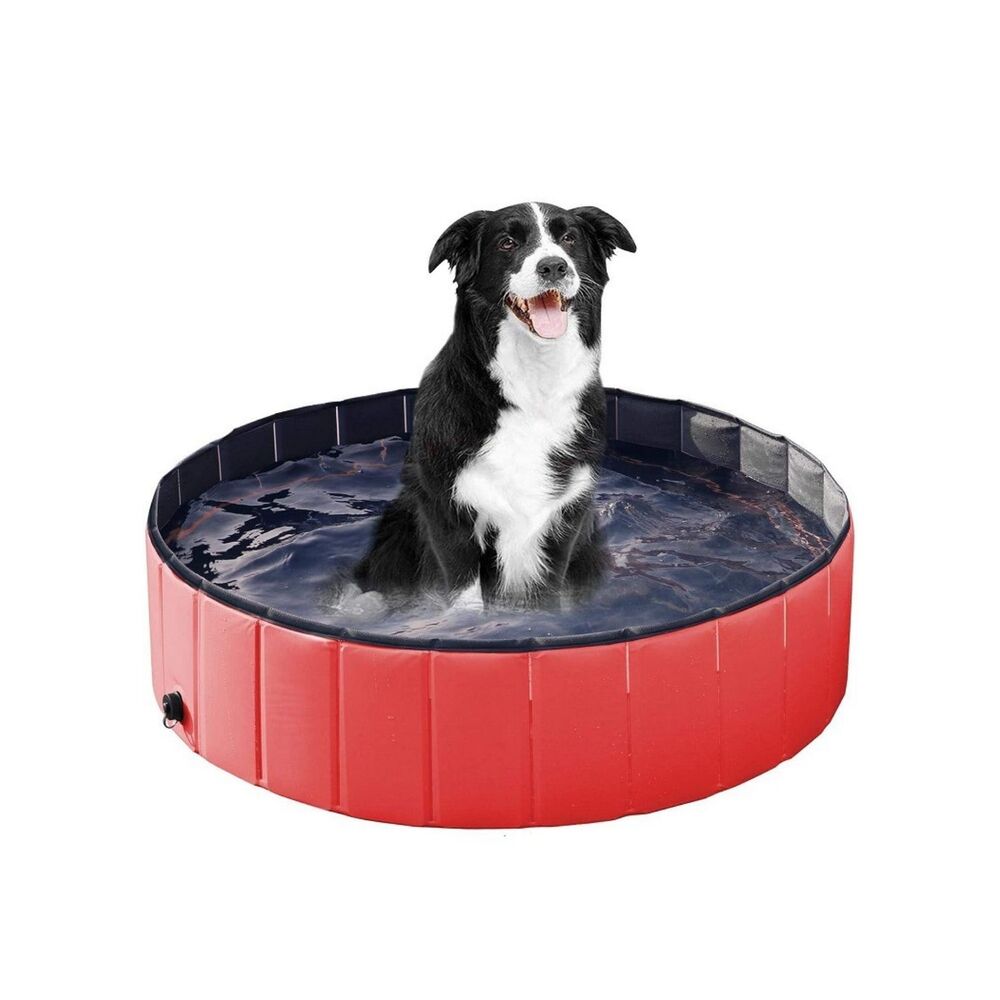 Portable Pet Pool 120cm x 30cm - Red