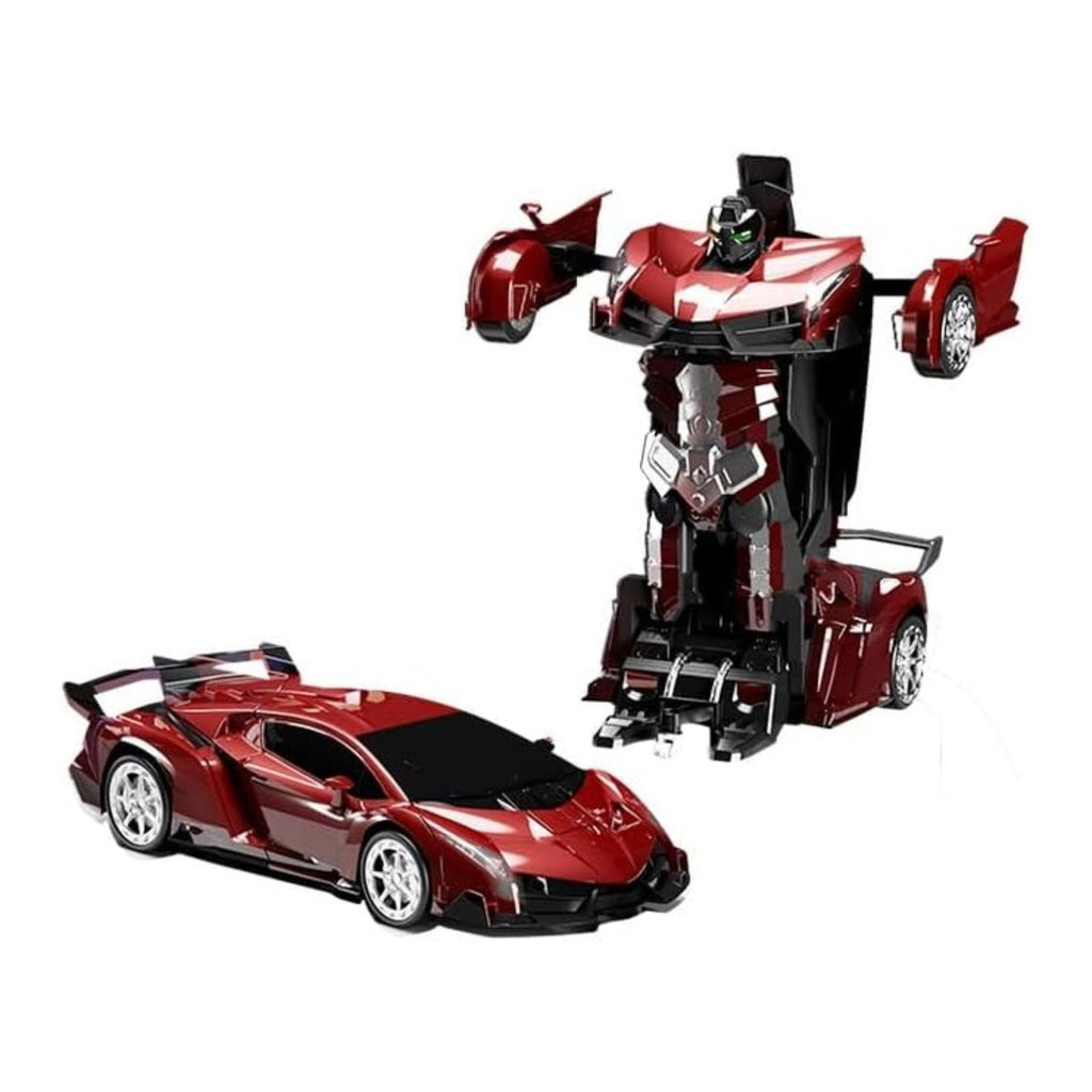 Transform Car Robot Sport Car with Remote Control (Red)