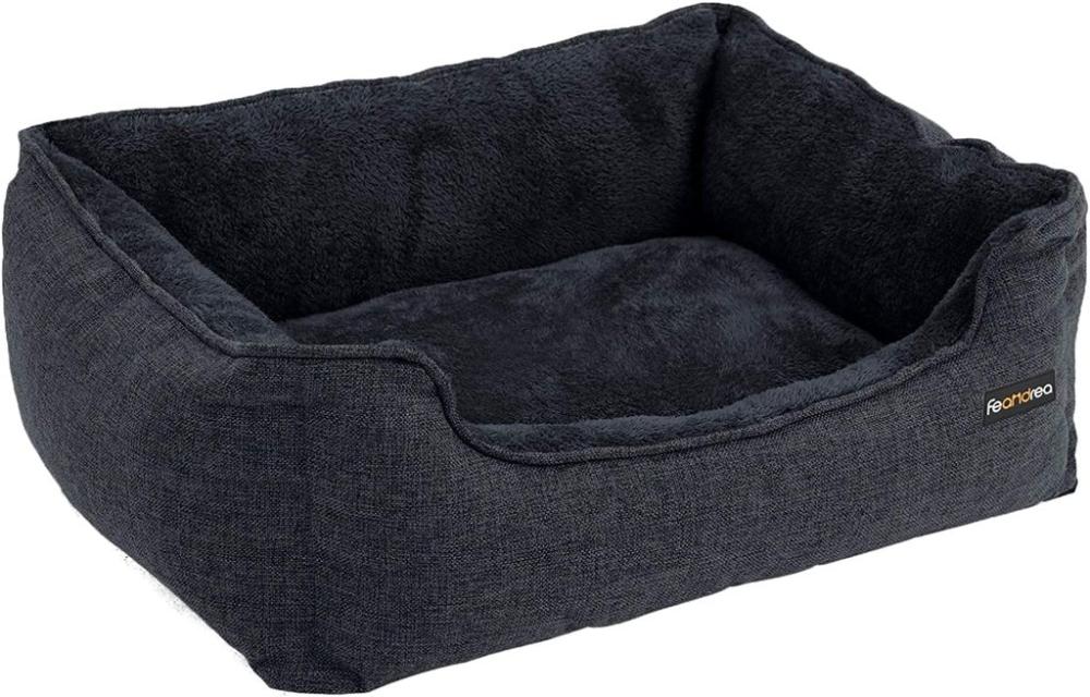 Dog Sofa Bed with Removable Washable Cover Dark Grey - 90cms