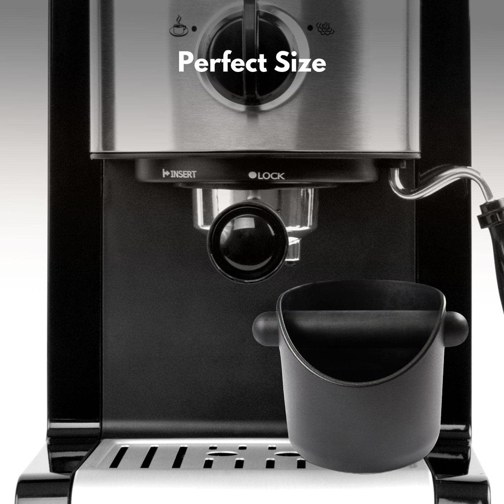 Coffee Knock Box With Removable Knock Bar - Black 11cm