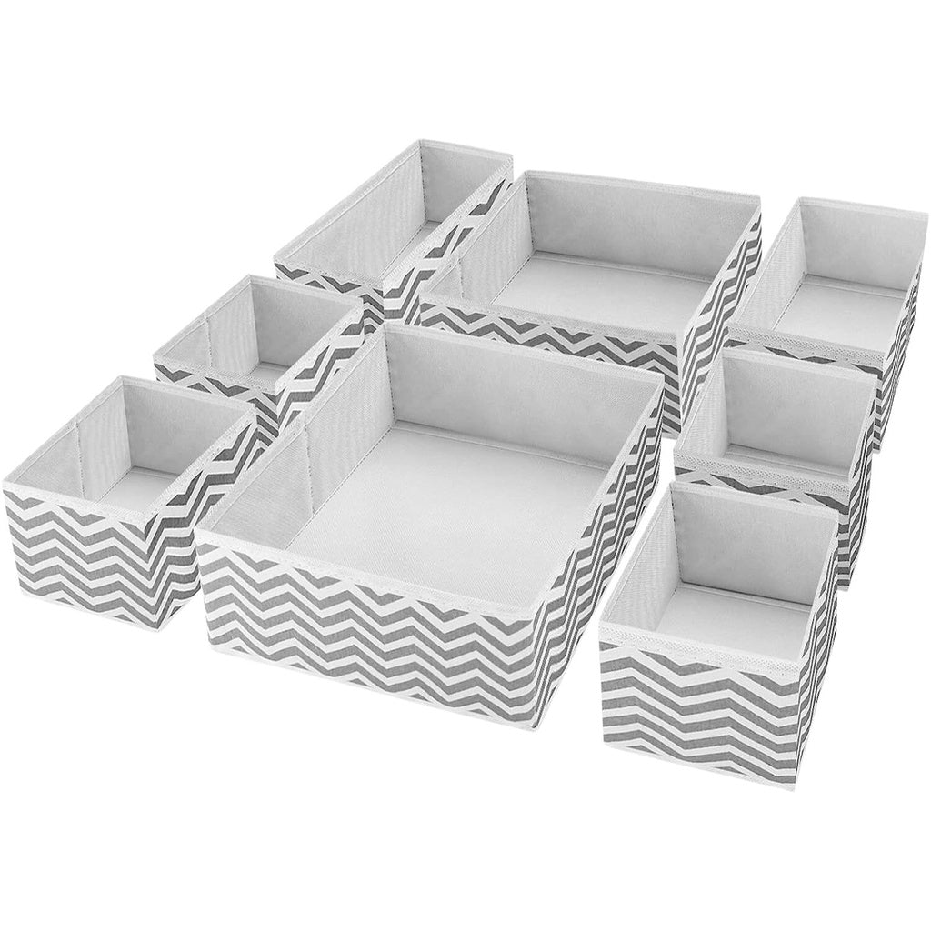 Foldable Clothes Storage Organizers in 3-Size - Set of 8