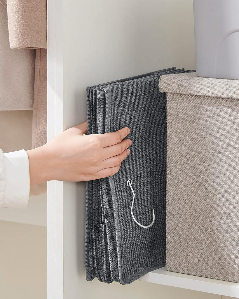 Hanging Wardrobe Storage Organiser - Grey