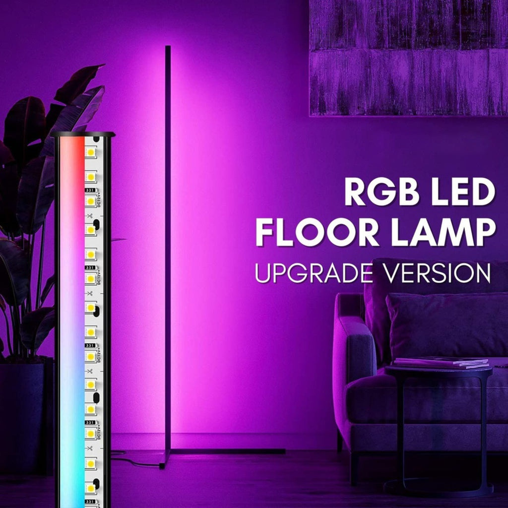 RGB Corner Floor Lamp (Black)