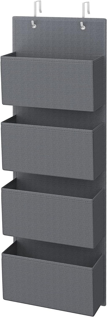 Hanging Closet Organizers and Storage with 4 Compartments - Grey