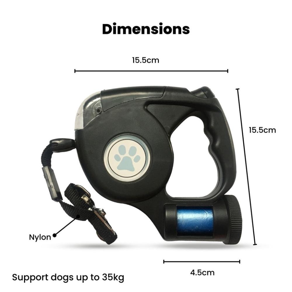 LED Leash 3 in 1 Flashlight - Black