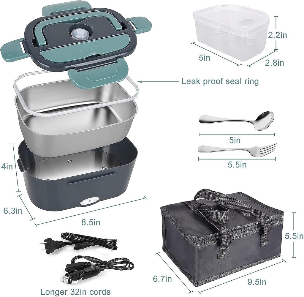 Electric Food Warmer Lunch Box 1.5L With Carry Bag