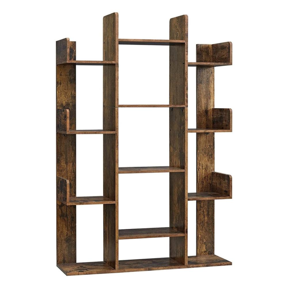 Tree-Shaped Bookcase - Rustic Brown