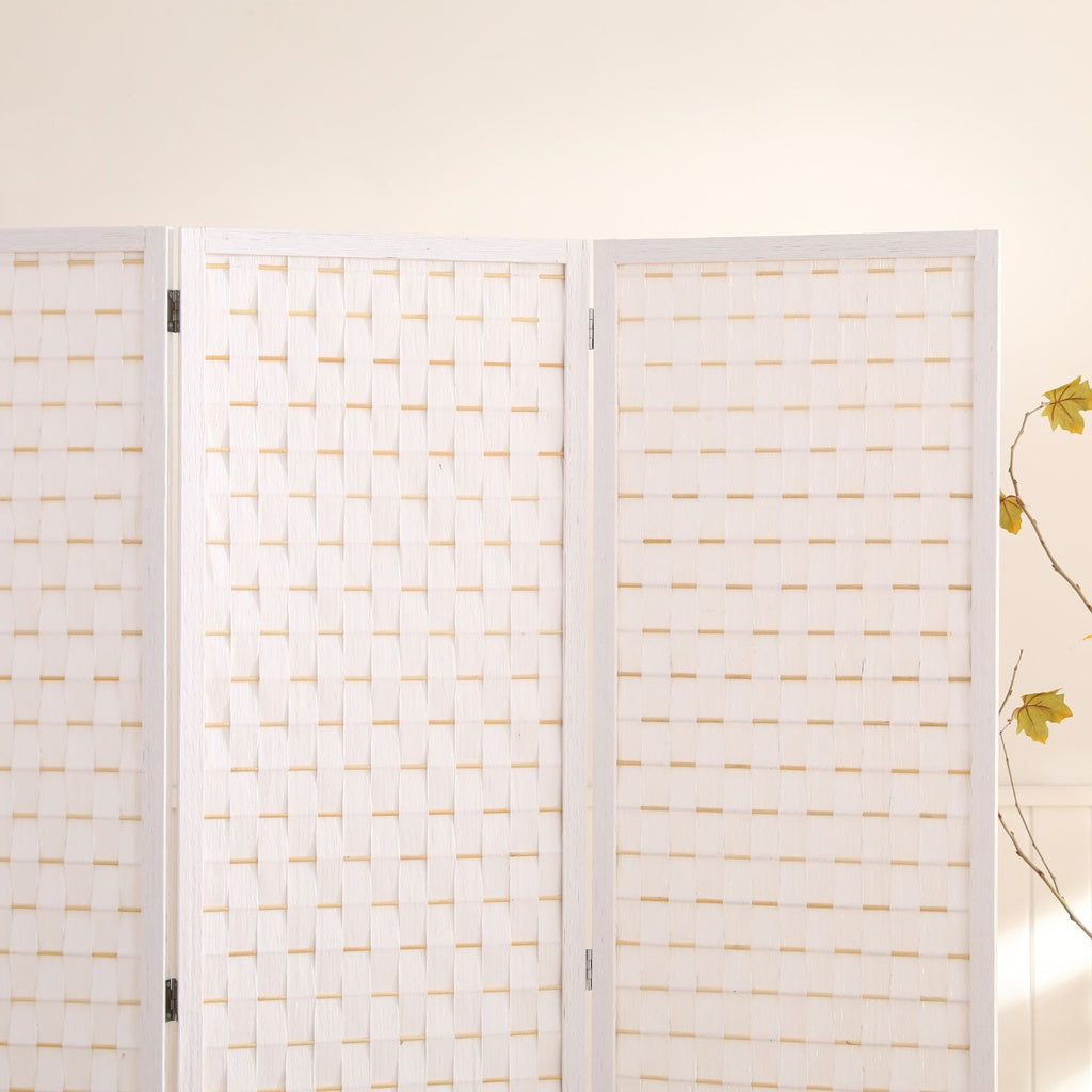 Pine Wood Room Divider - White