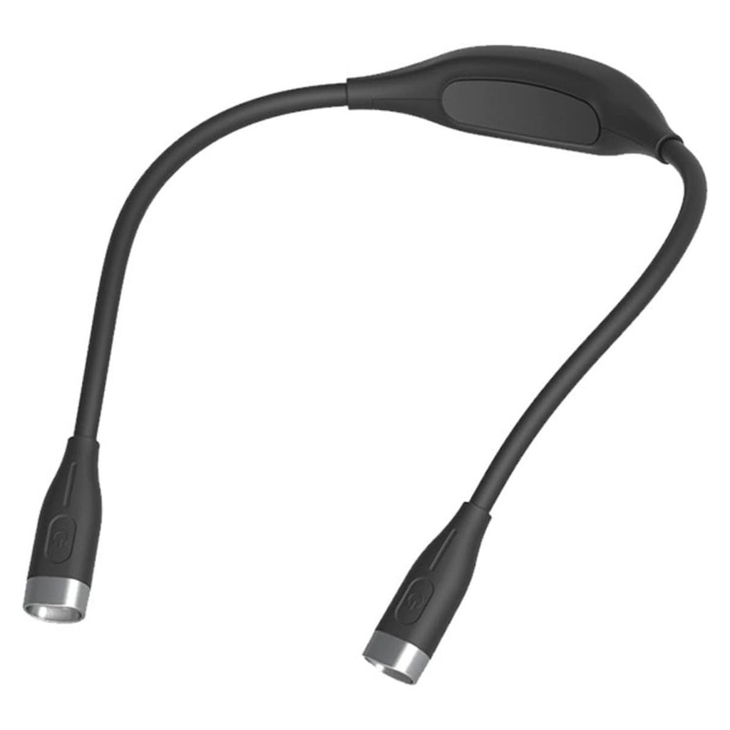 Adjustable LED Neck Reading Light - Black