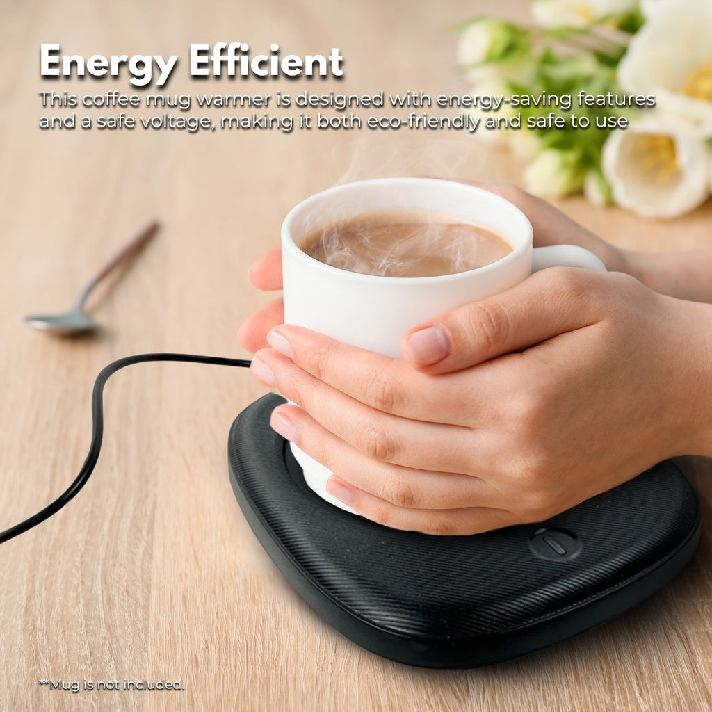 Coffee Mug Warmer with 2 Temperature Settings (Black)