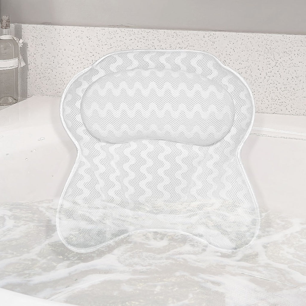 Butterfly 4D Mesh Bathtub Pillow Spa 6 Suction Cups