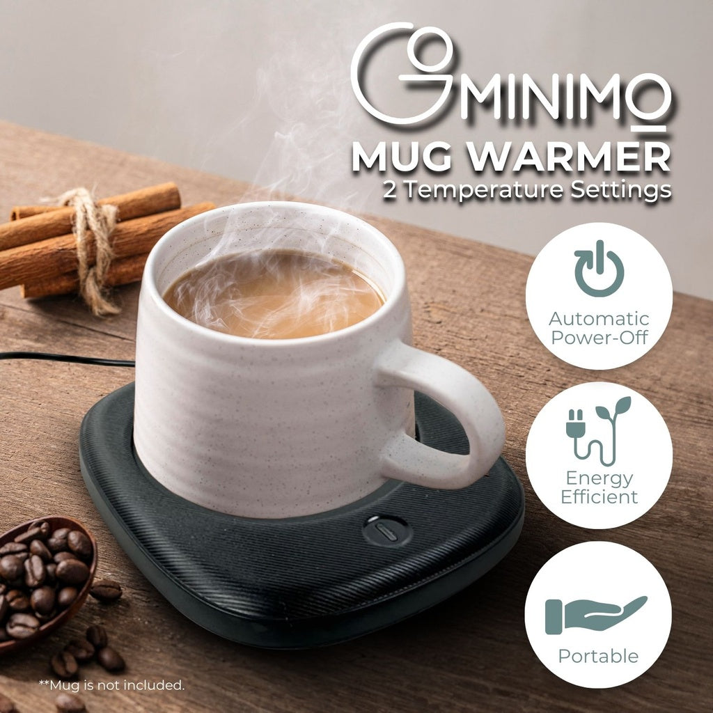 Coffee Mug Warmer with 2 Temperature Settings (Black)