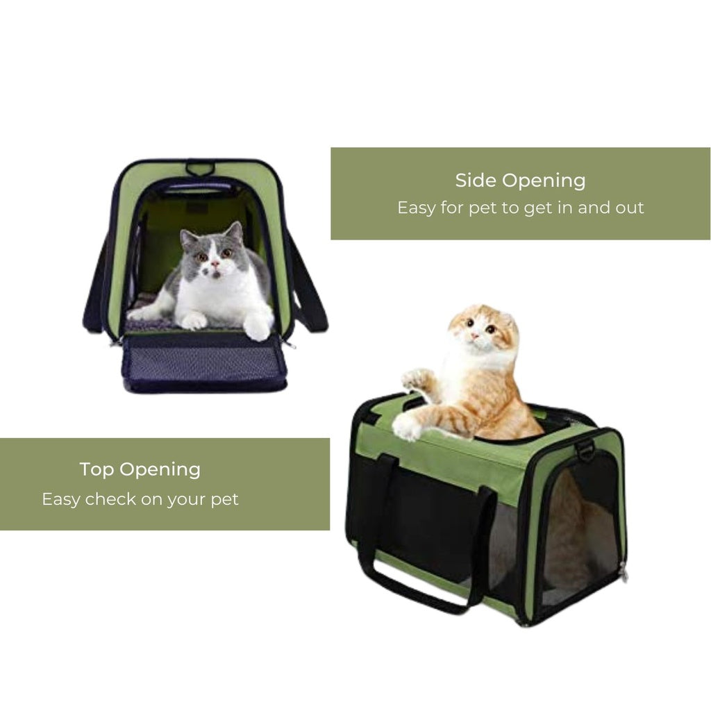 Portable Pet Carrier-L Size (Green)