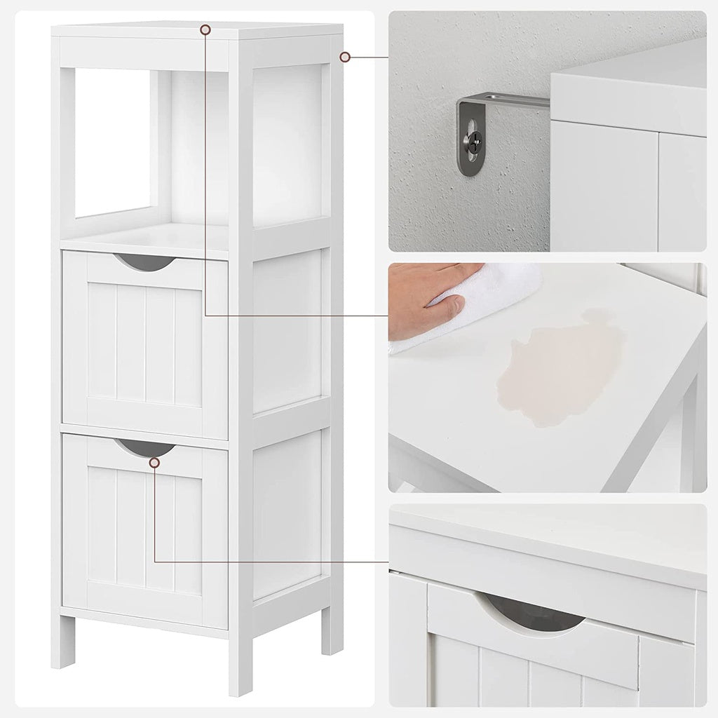 Space Saving Floor Cabinet with 2 Drawers