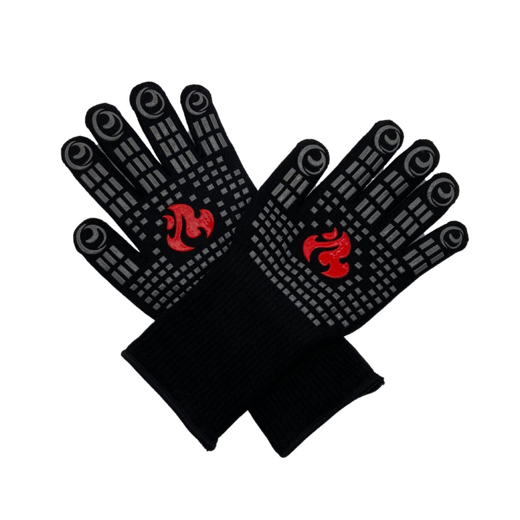 BBQ Grill Gloves with Non-Slip Silicone - 35cms