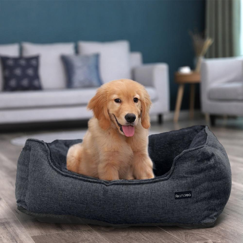 Dog Sofa Bed with Removable Washable Cover 70cms -Dark Grey