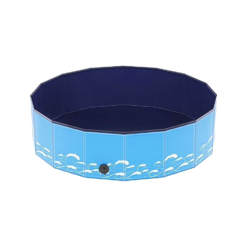 Portable Pet Pool 120cm x 30cm - Blue Wave