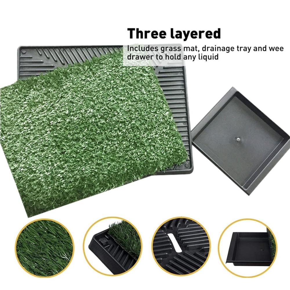 Pet Grass Training Potty Grass Mat - 2 Pieces