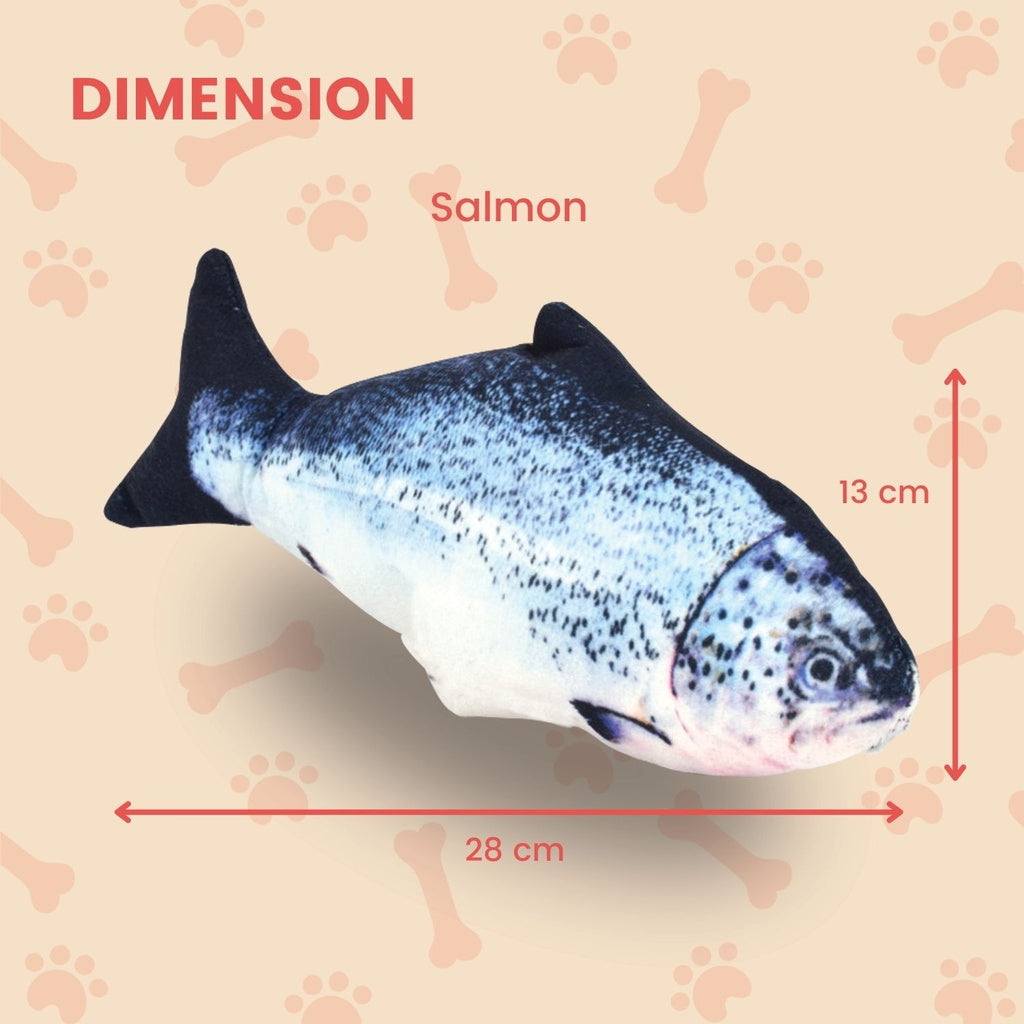 Rechargeable USB Electric Fish Toy - Salmon