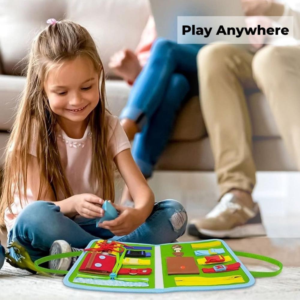 Kids Busy Board Learning Toys (Green)