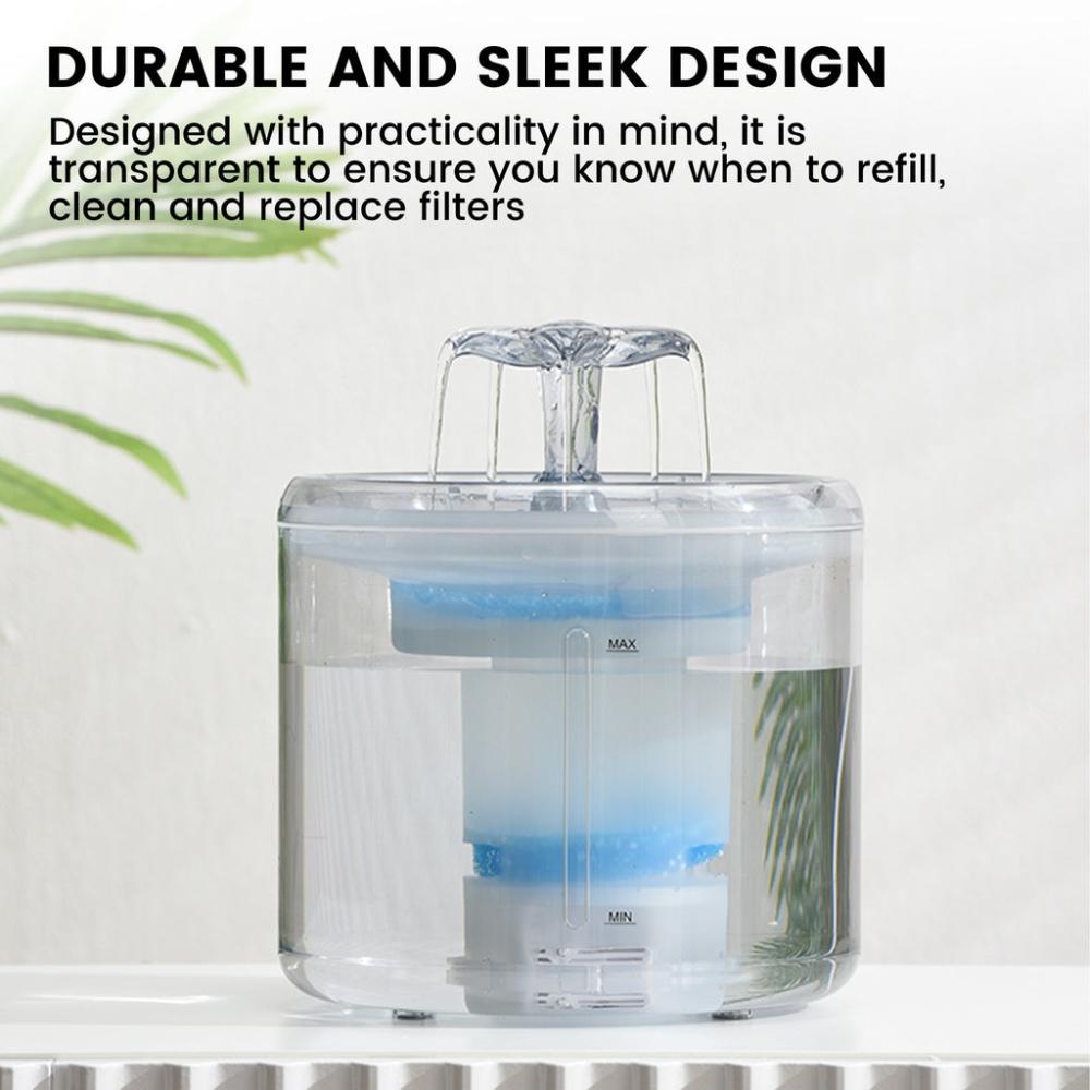 2.6L Automatic Pet Water Fountain Drinking Dispenser And Filter