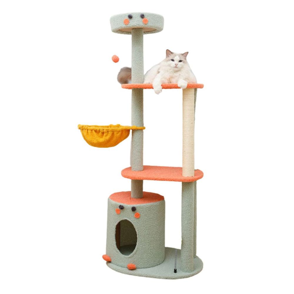 Dinosaur Cat Condo Cat Tree Green - 143cms