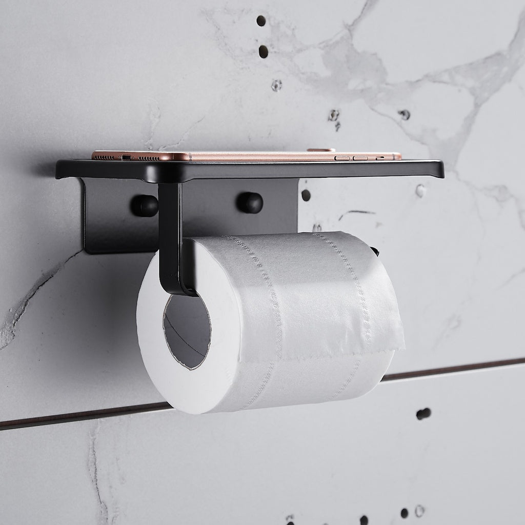 Toilet Roll Holder - Black