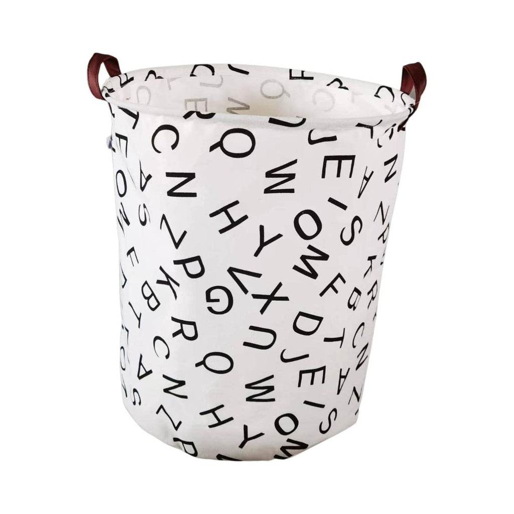 Laundry Basket Round Foldable (Alphabet)