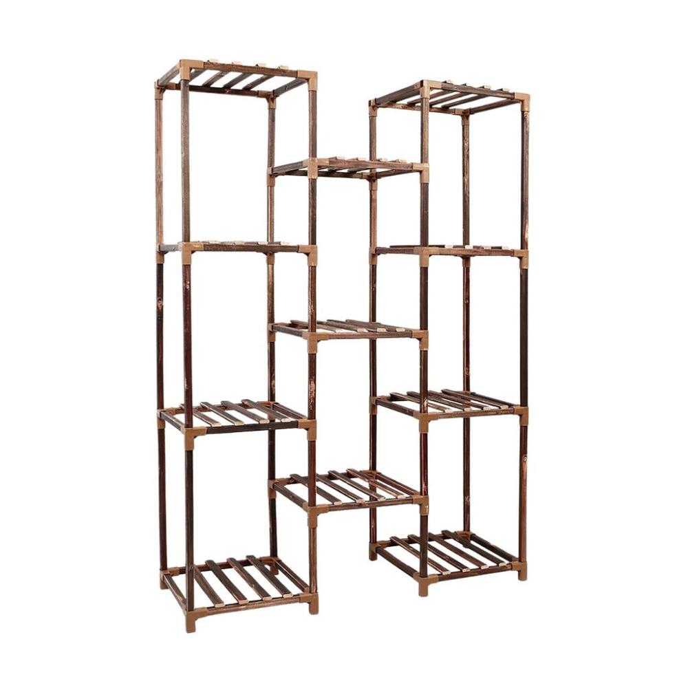 Wood Plant Stands 3 tier 11 Potted Ladder (Wood)