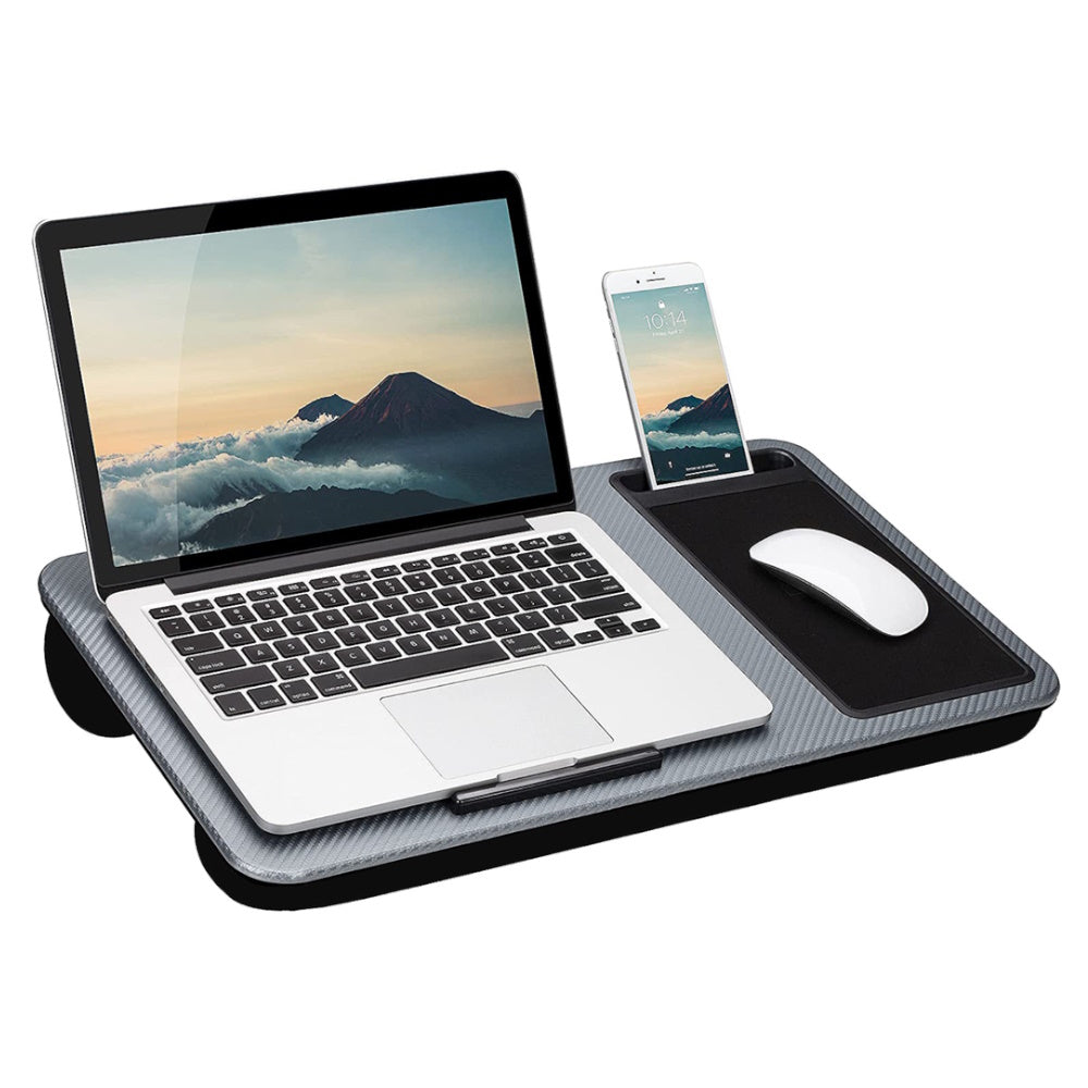 Multifunctional Portable Bed Tray Lap Desk (Silver Grey)