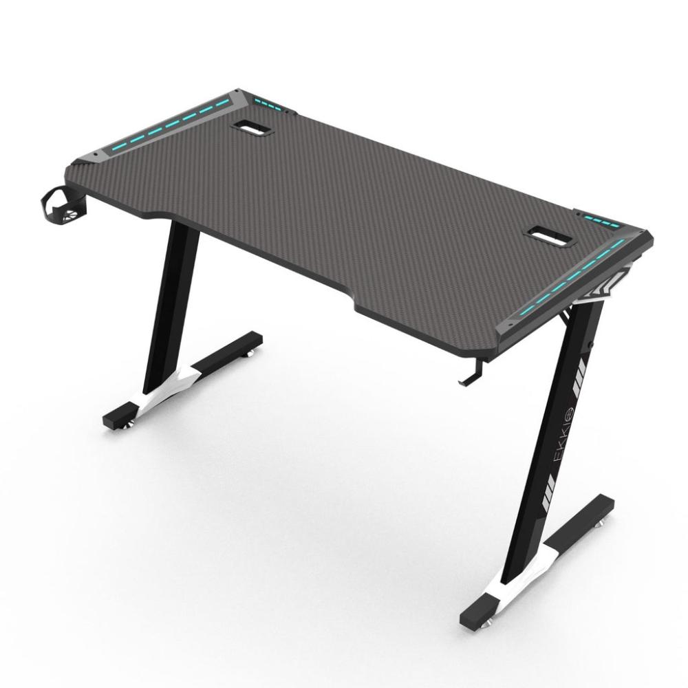 RGB Gaming Desk Z Shape Black - 120cms