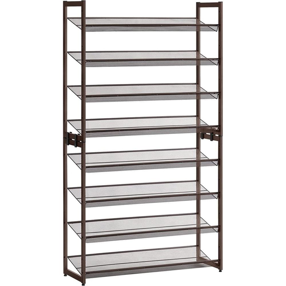 8-Tier Shoe Rack Storage 32 pairs - Grey