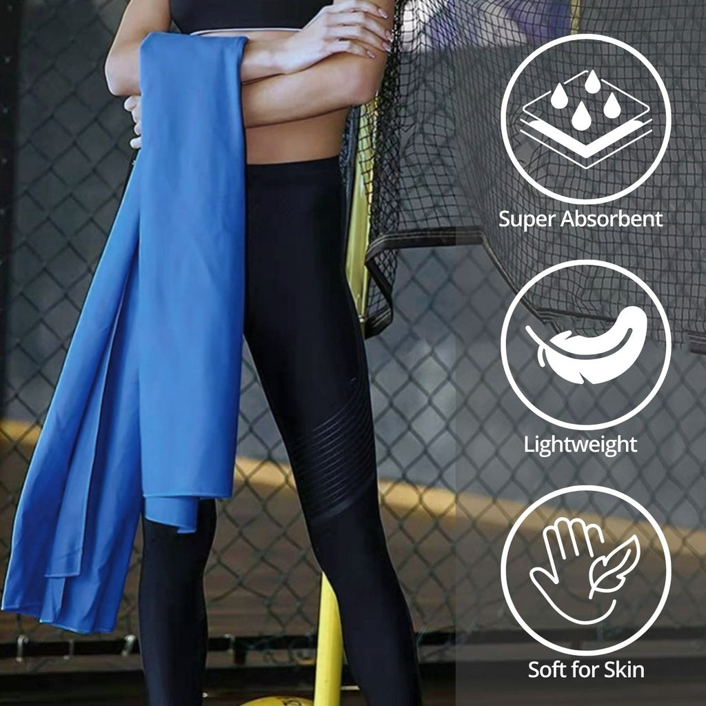 Quick Dry Gym Sport Towel 110 x 175CM (Dark Blue)