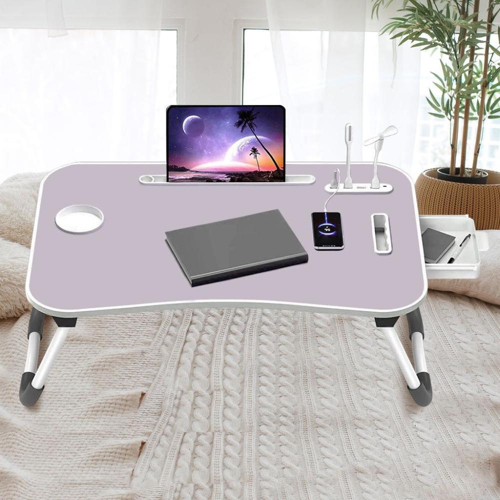 Multifunctional Portable Laptop Desk with USB Charge Port