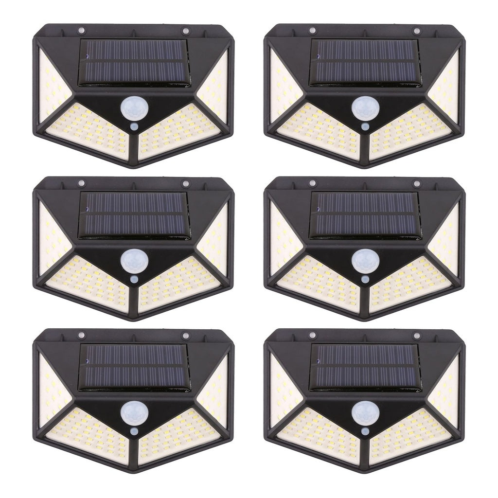 6 Packs Solar LED Lights with 3 Light Modes - Black