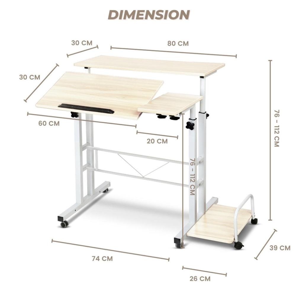 Adjustable Workstation Portable Mobile Laptop Desk