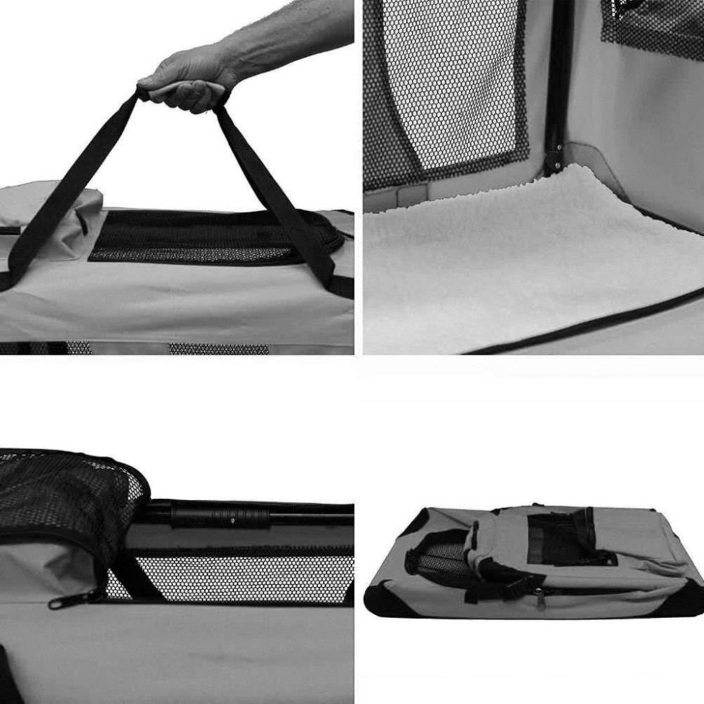 Light Weight Portable Pet Carrier - XL Size (Grey)